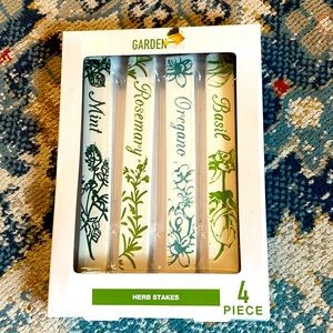 New in Package Garden Party indoor/outdoor herb stakes